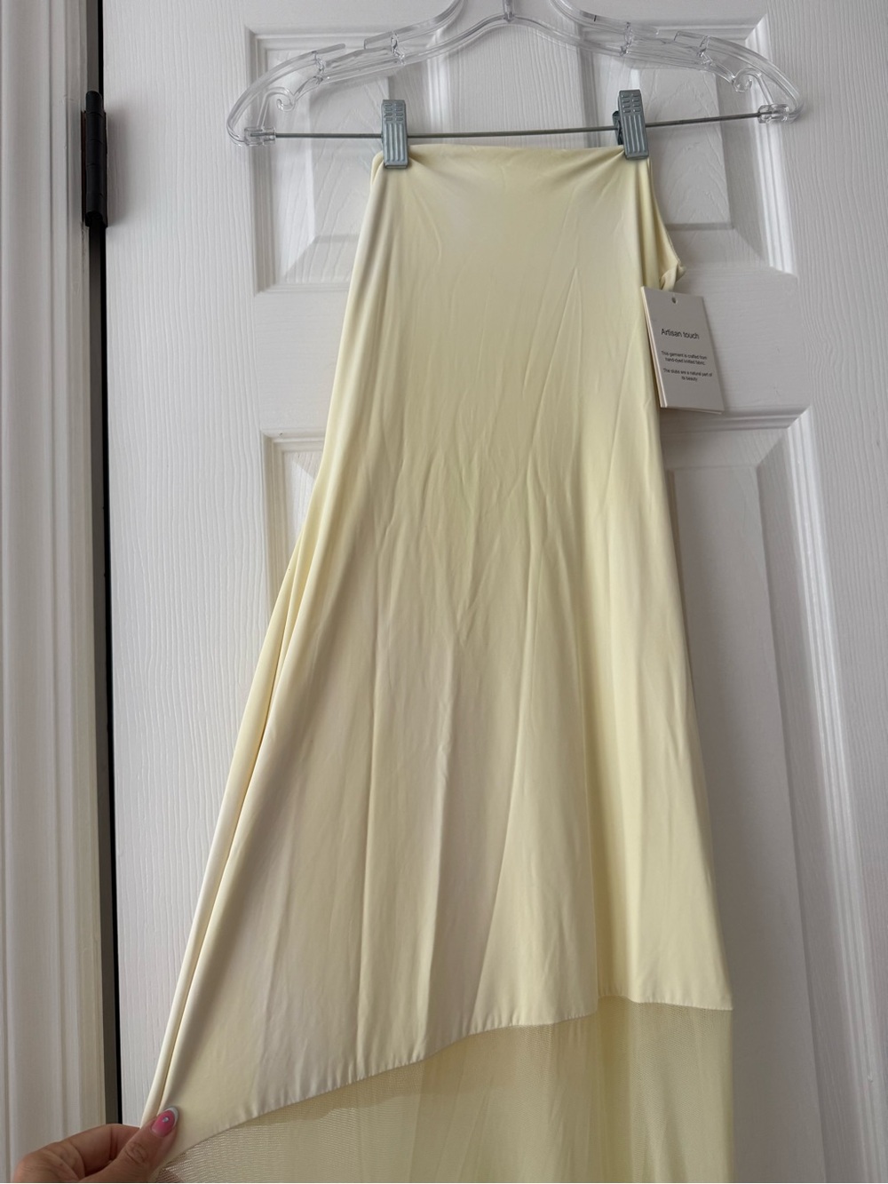 DEME by Gabriella Dahlia Strapless Gown Maxi Dress Butter Yellow *FLAWED* - Picture 3 of 12